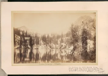 Lac Mary. Big Cottonwood Canyon. Utah