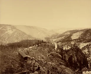 Vallée de Los Pinos, en regardant vers l