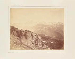 Vue panoramique de la chaîne de Téton