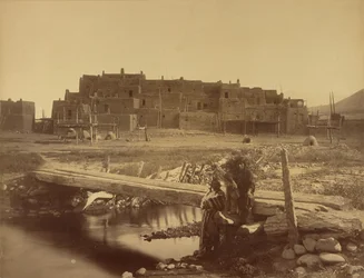 Pueblo de Taos, nord du Nouveau-Mexique, Denver and Rio Grande Railway