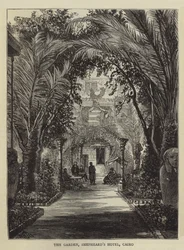 Le Jardin, Hôtel Shepheard, Le Caire