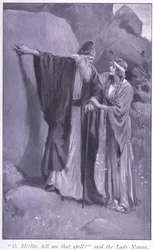 O, Merlin dis-moi ce sort ! dit la dame Niume
