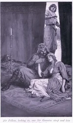 Sir Pelleas, regardant à l