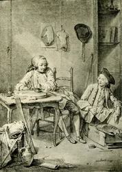 Deux garçons peintres