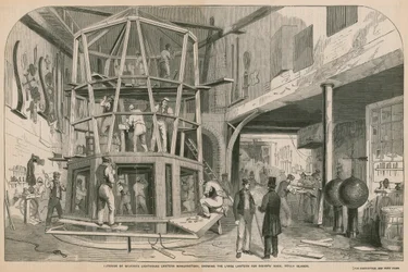 Intérieur de la manufacture de lanternes de phare de Wilkins