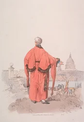 Échevin en costume civique regardant vers la cathédrale Saint-Paul, Londres, 1805