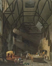 Intérieur de la cuisine, Trinity College, Cambridge, de L