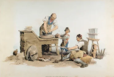 Fabrication de pots de fleurs, 1808