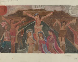 Station de la Croix n° 12 : Jésus meurt sur la croix, vers 1936