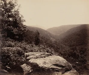 Vue de la falaise, sommet des Alleghenies, c. 1895 (photo)