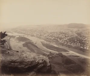 Towanda depuis Table Rock, c. 1895 (photo)
