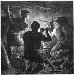 Accident minier, Tynewydd Colliery, Pays de Galles du Sud, avril 1877 vers 1885