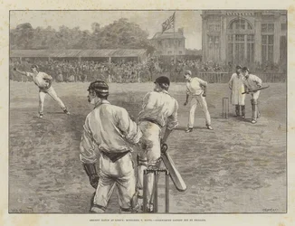 Match de cricket à Lord