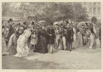 Garden Party donnée par le Prince et la Princesse de Galles à Marlborough House