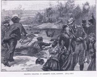 Catastrophe de patinage à Regents Park, Londres 1868