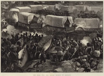 La guerre zouloue, la méthode de défense du Laager
