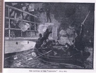La capture de la Caroline AD 1838