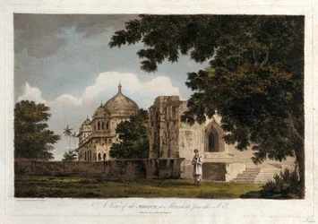 Vue de la mosquée de Mounheer, depuis le sud-est.