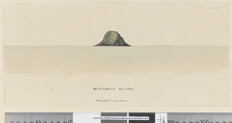 Page 25a Osnabrug Island portant S par W à 5 lieues de distance