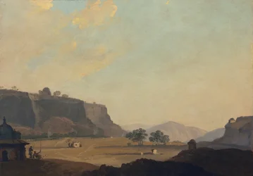 Vue près du Fort Gwalior, Inde, c.1783