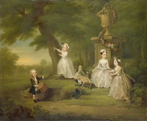 Fête de thé pour enfants