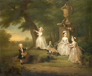 Une fête de thé pour enfants