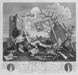 Bathos, manière de sombrer, dans des peintures sublimes inscrites aux marchands de tableaux sombres, 1764