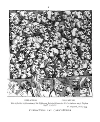 Personnages et Caricatures, 1743