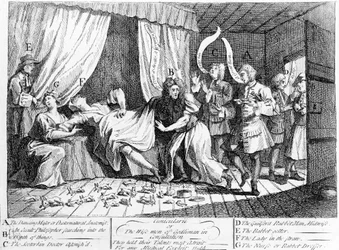 Cunicularii ou les sages de Godliman en consultation, 1726
