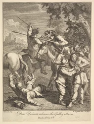Don Quichotte libère les galériens, Six illustrations pour Don Quichotte, 1756 ou après