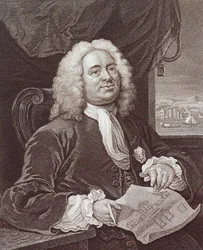 Gravure de Daniel Lock Esq par William Hogarth