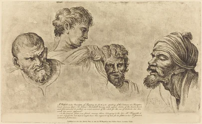 Quatre têtes des Cartons de Raphaël à Hampton Court