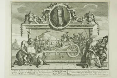 Frontispice, planche 1 de Hudibras