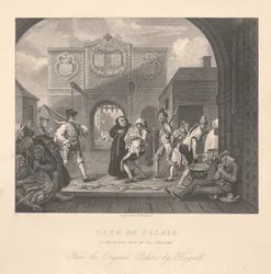 Porte de Calais, gravée par William Radclyffe (1783-1855)