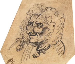 Grotesker Männerkopf