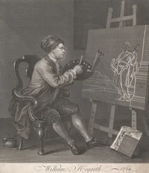Hogarth peignant la Muse comique