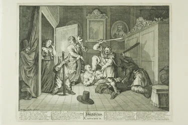 Hudibras catéchisé, planche neuf de Hudibras