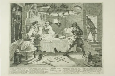 Hudibras et Sidrophel, planche huit de Hudibras