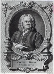 James Gibbs, gravé par Bernard Baron, 1747