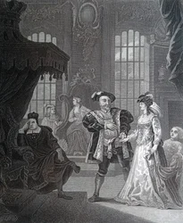 Le roi Henri VIII et Anna Bullen