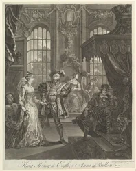 Le roi Henri VIII et Anna Bullen