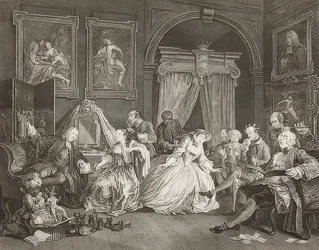 Marriage à la Mode, Blatt 4: La Toilette