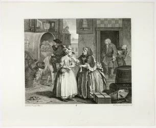 Première planche, tirée de A Harlot