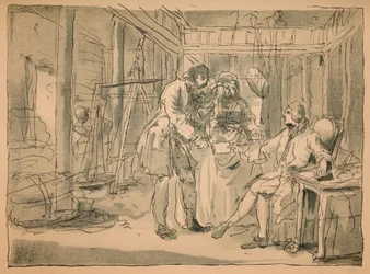 Esquisse rejetée pour Industrie et Oisiveté, 1747