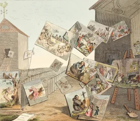 La bataille des images, illustration de 