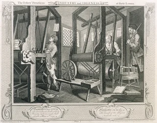 Les apprentis compagnons à leurs métiers, planche I de 
