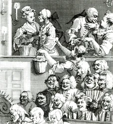 Le public rieur, 1733