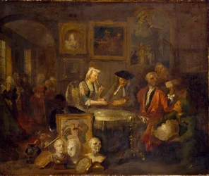 Le contrat de mariage, début des années 1730