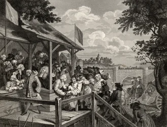 Le Vote, gravé par George Presbury, des 