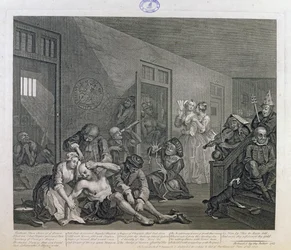 Le Débauché à Bedlam, planche VIII de 